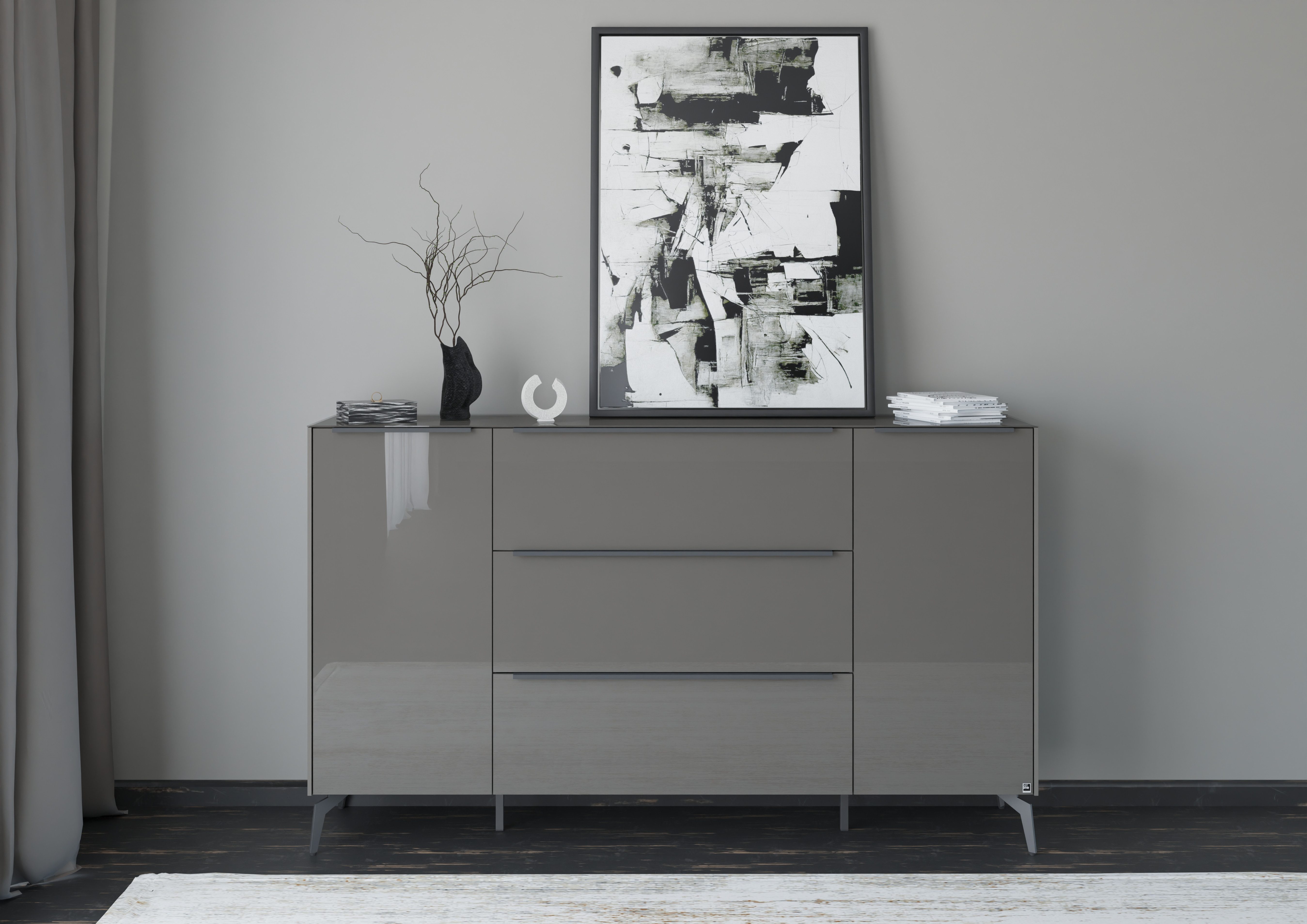 set one by Musterring Sideboard Reno (1 St), Mit Winkelfuß in diversen Farben, 109 cm Höhe & Farbauswahl