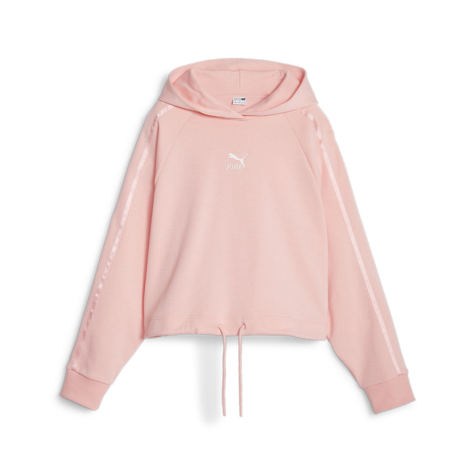 PUMA Sweatshirt T7 Hoodie Pink Smoothie Peach Damen