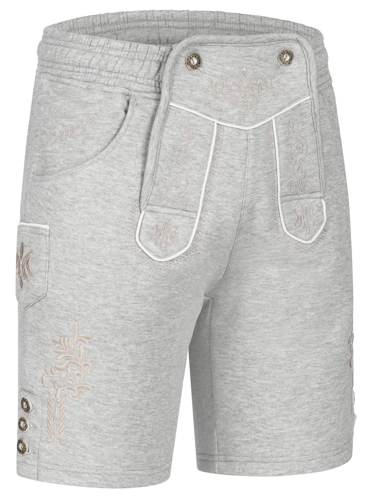 Steigenhöfer Manufaktur Jogginghose "MORITZ" kurze Jogginghose im Lederhose günstig online kaufen