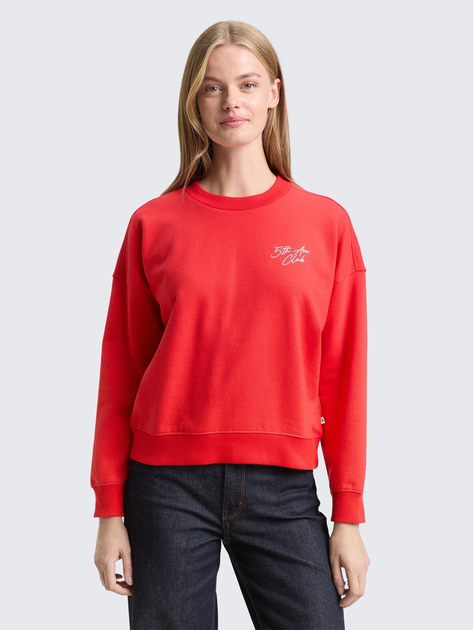 TOM TAILOR Denim Sweatshirt Strick & Sweatshirts Sweatshirt mit Glitzer-Sti günstig online kaufen