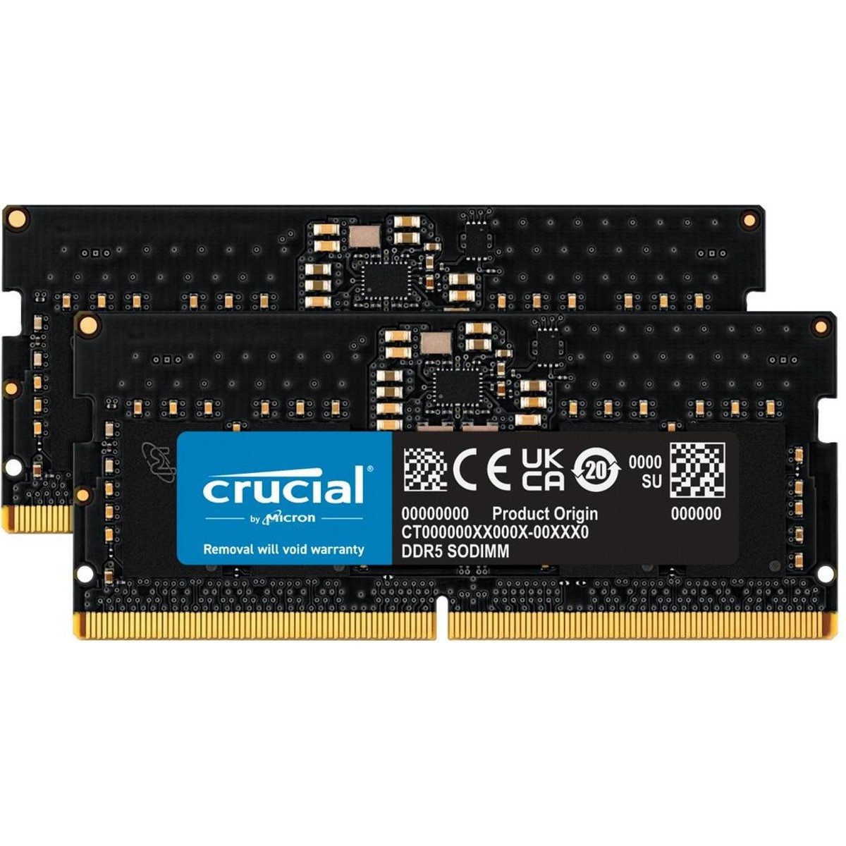 Micron Akku Crucial SO-DIMM 16 GB DDR5-5600 (2x 8 GB) Dual-Kit (1 St)