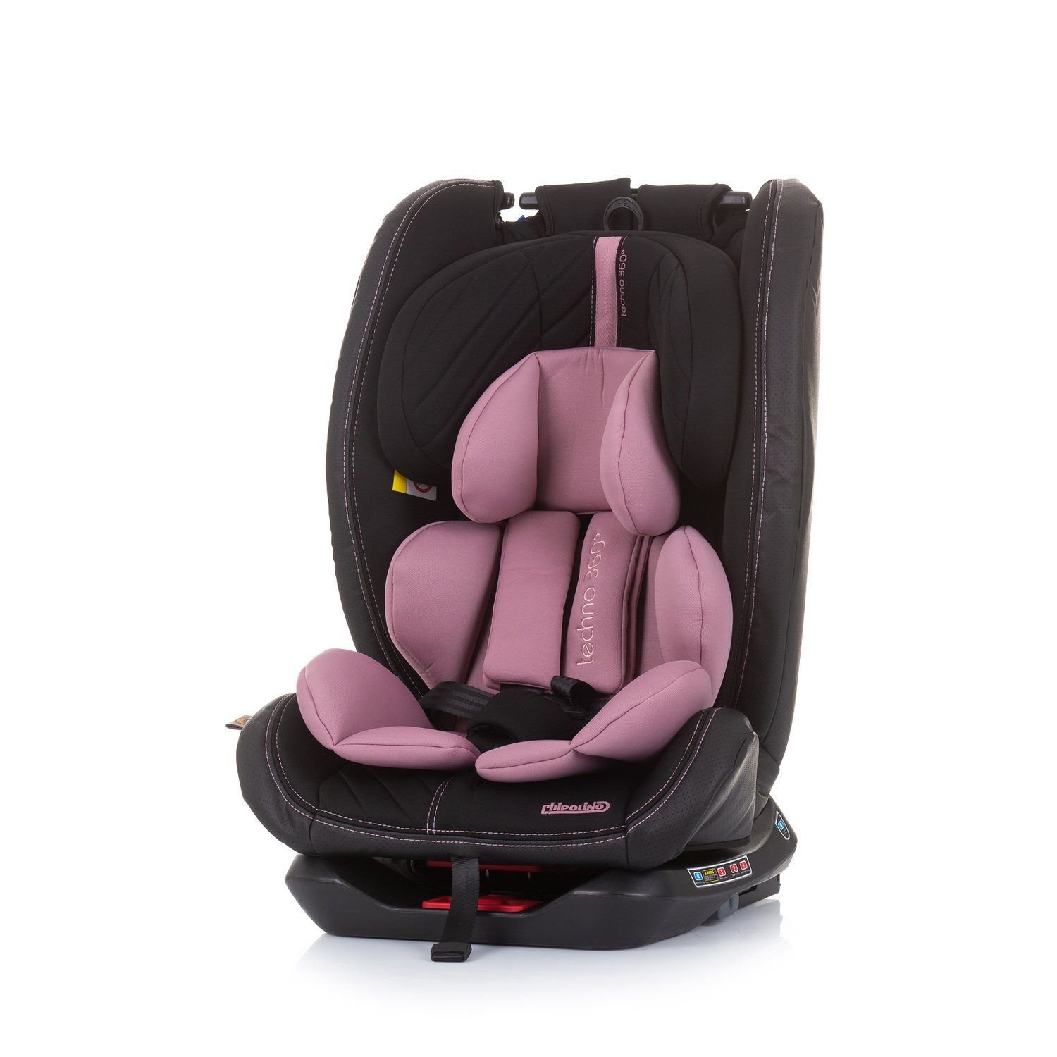 (0 kg) Isofix, Grad drehbar 360 36 Techno Chipolino Gruppe Kindersitz rosa bis: kg, 36 - Autokindersitz 0+/1/2/3,