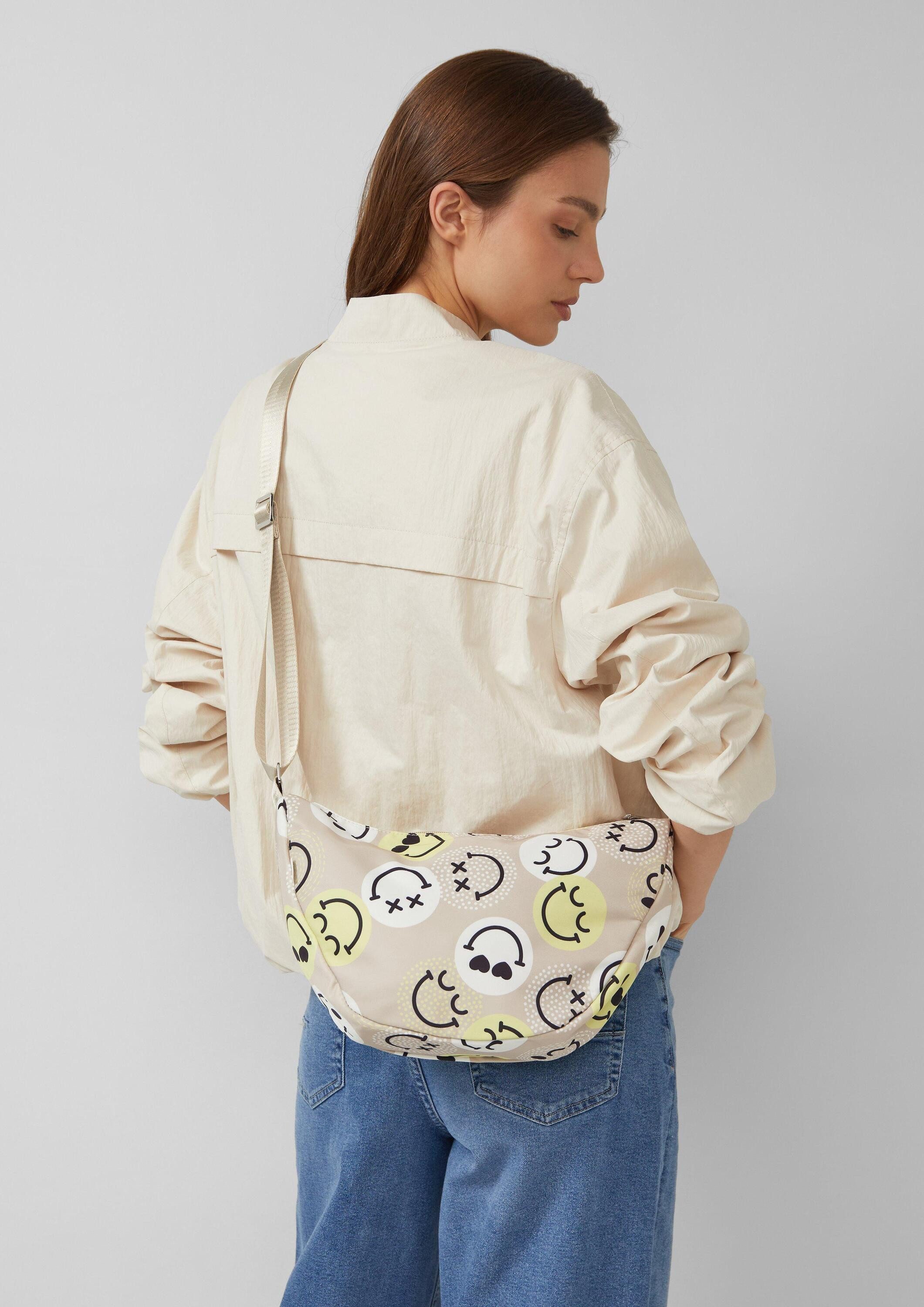 s.Oliver Umhängetasche Tasche, Crossbody-Bag mit S.W.-Smiley®-Print