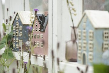 Ib Laursen Kandelaber, Teelichthaus im skandinavischen Stil. Modell NYHAVN dunkelblau