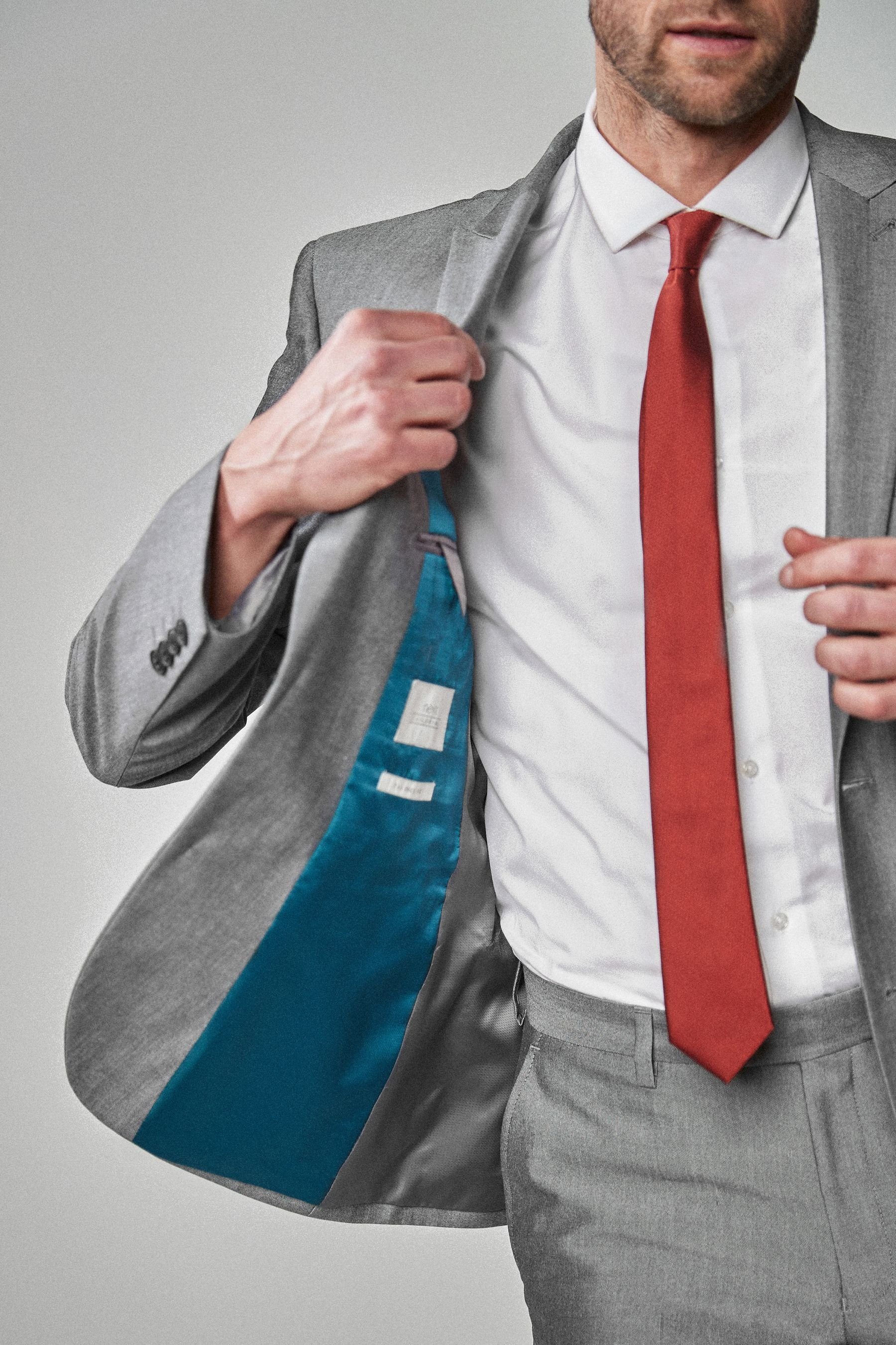 Next Baukastensakko Tailored Fit Anzugjacke mit zwei Knöpfen (1-tlg)