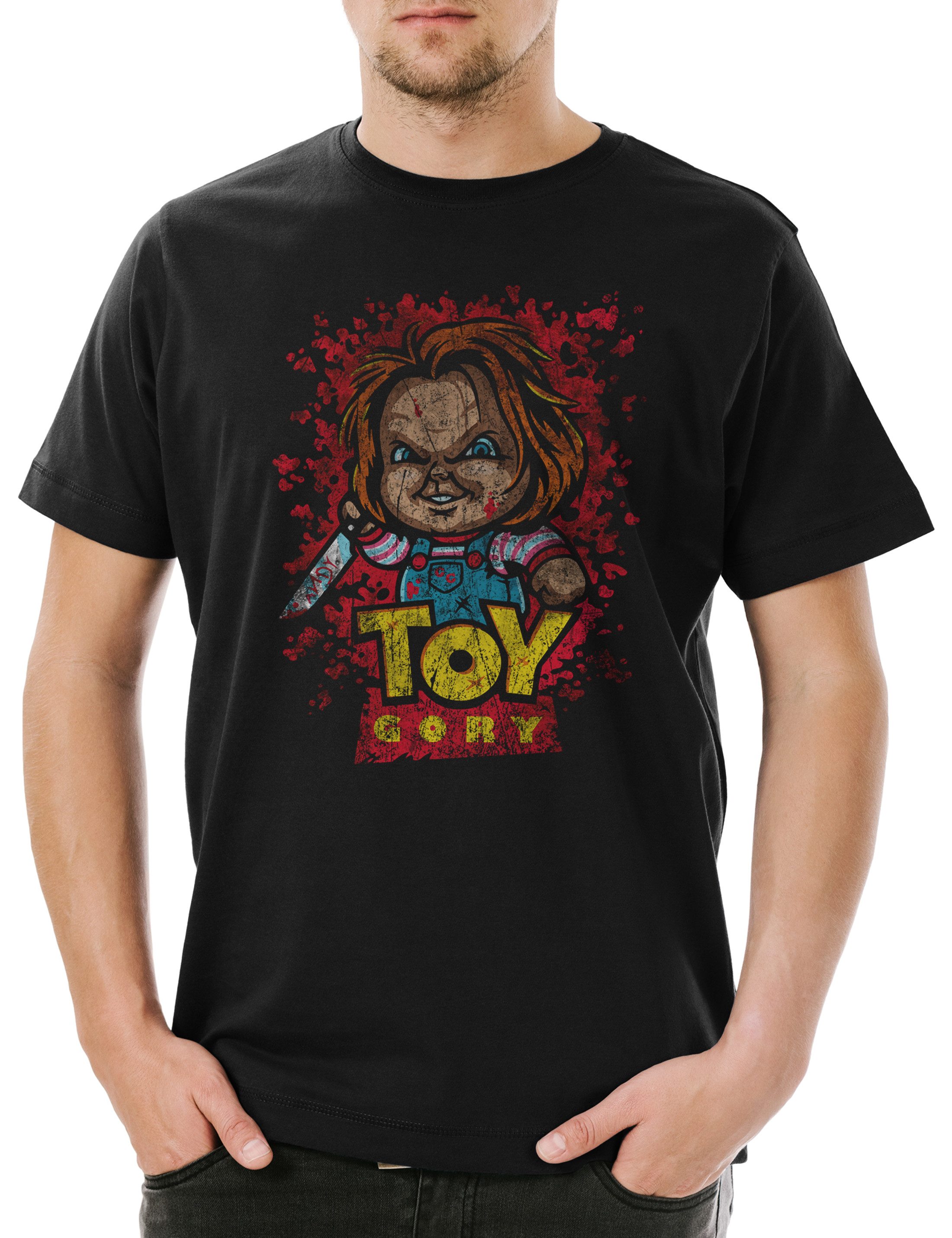 Print-Shirt Toy Gory Herren T-Shirt Bride Seed of Story Fun Crossover Shirt Chucky