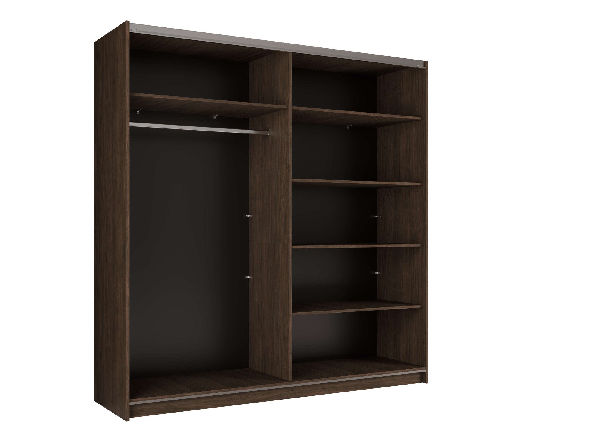 Home affaire Kleiderschrank MALOJA modern mit viel Stauraum, Fächer & Kleiderstange, Breite 200 cm Garderobe mit 2 Schiebetüren, mit Spiegel, erhältlich in 2 Fa – Bild 5 von 5