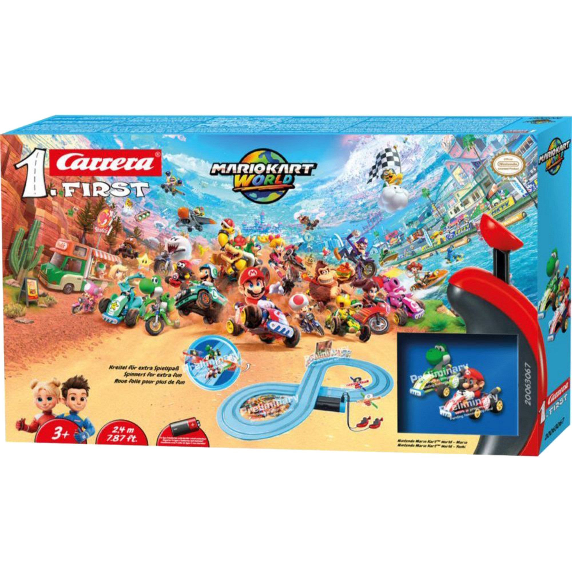Carrera® Autorennbahn Carrera FIRST Mario Kart World Mario vs. Yoshi