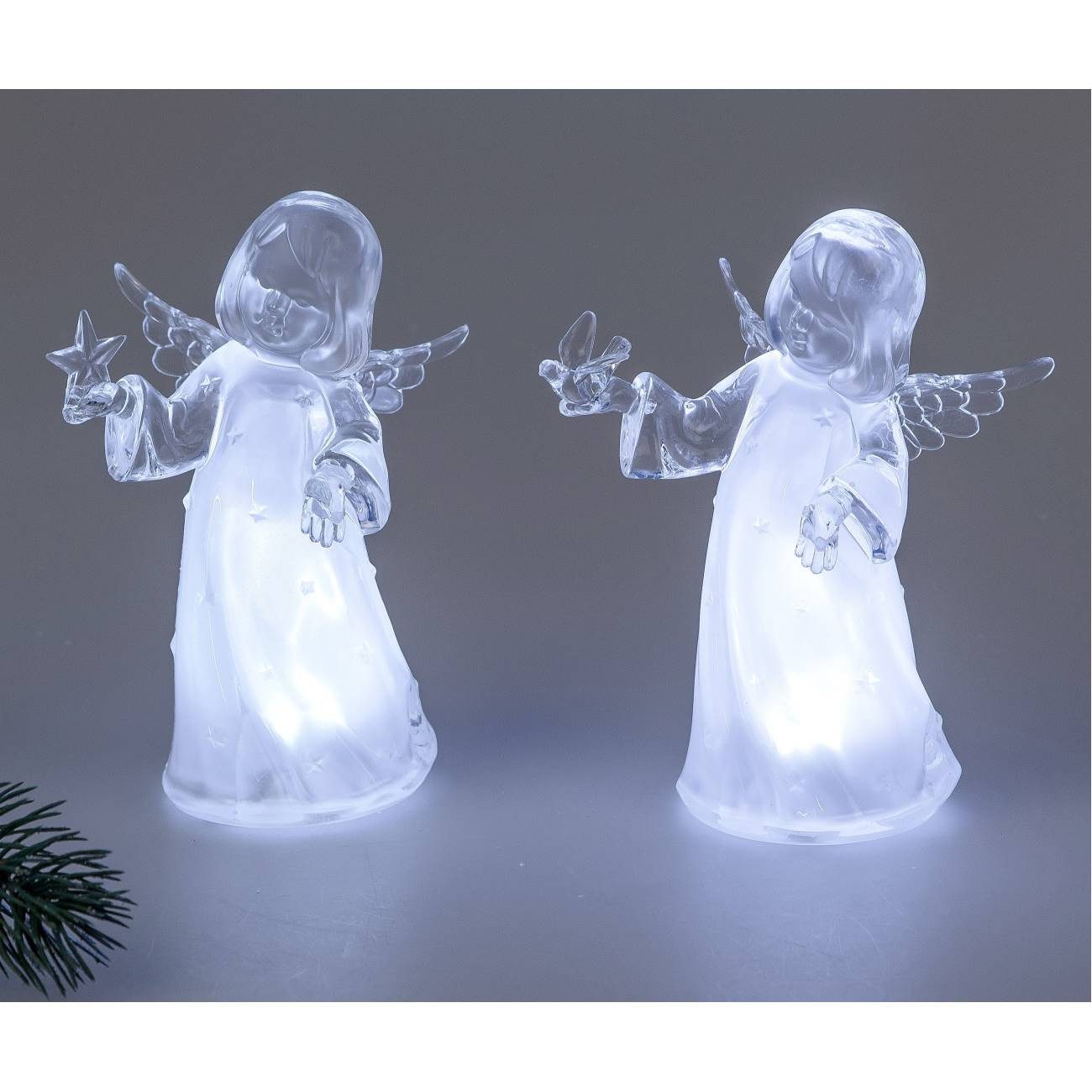 formano Dekofigur Winterzeit Acryl, Farbe: Klar, Motiv: Engel günstig online kaufen