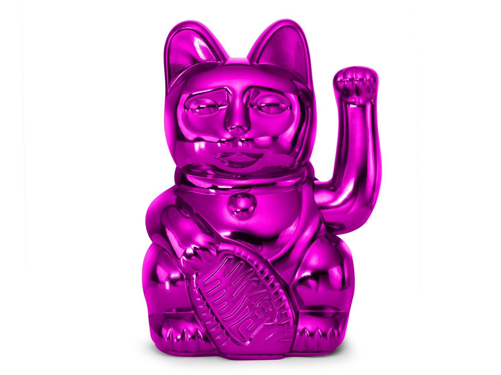 Donkey Products Dekofigur Lucky Cat Cosmic Winkekatze shiny pink 15cm