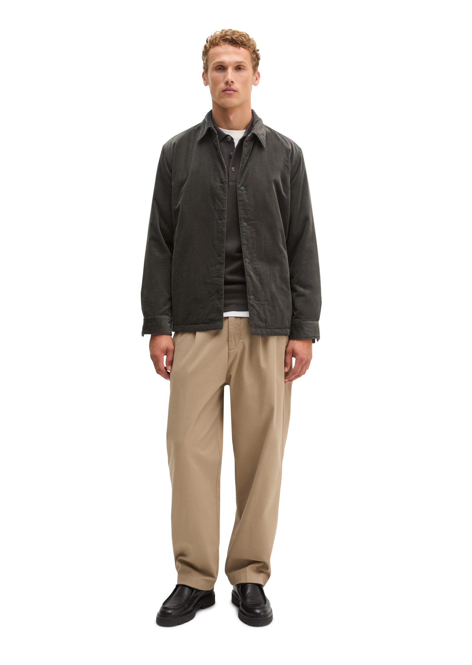 Marc O'Polo Hemdjacke Cord-Overshirt regular mit leichter Wattierung – Bild 4 von 5
