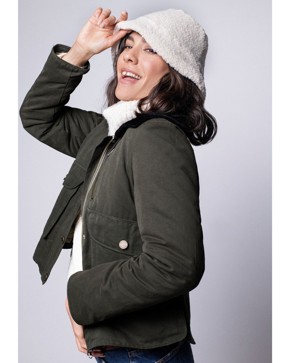 Brigitte von Schönfels Outdoorjacke Kurze Wachsjacke – Bild 5 von 5