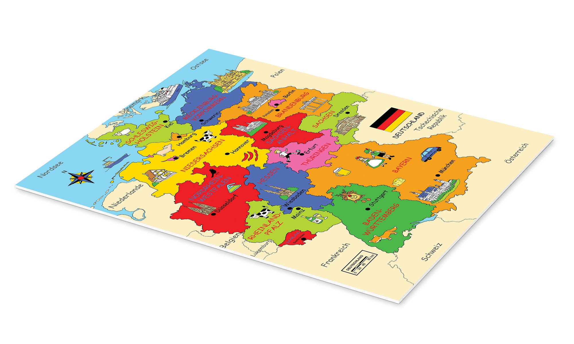 Posterlounge Poster Fluffy Feelings, Bundesländer für günstig online kaufen