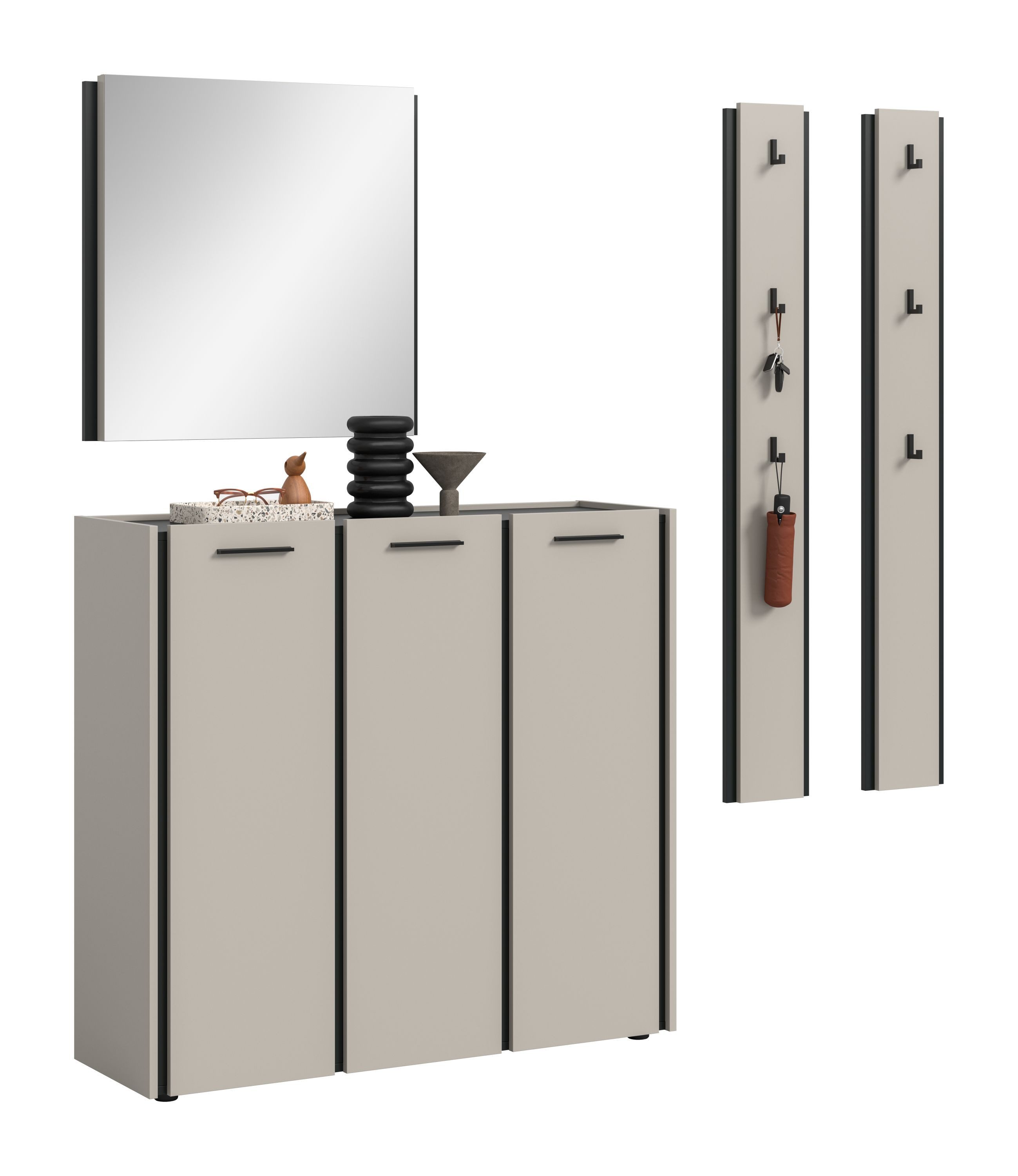 xonox.home Garderoben-Set Emil, in Kaschmir Melamin B/H/T: 180x190x37 cm