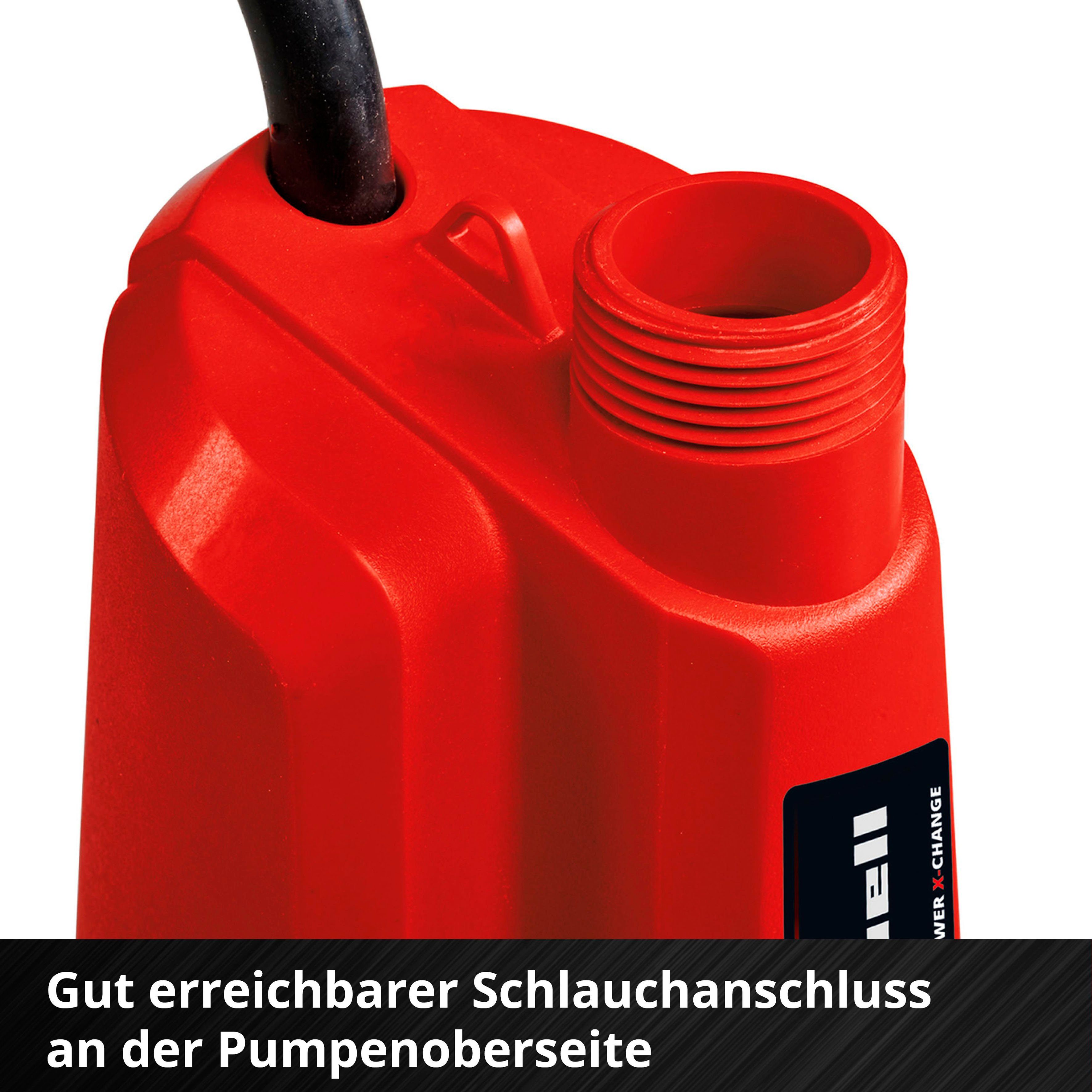 Einhell Klarwasserpumpe GE-PP 18 RB Li-Solo, 3000 l/h max. Fördermenge, ohne Akku – Bild 5 von 5