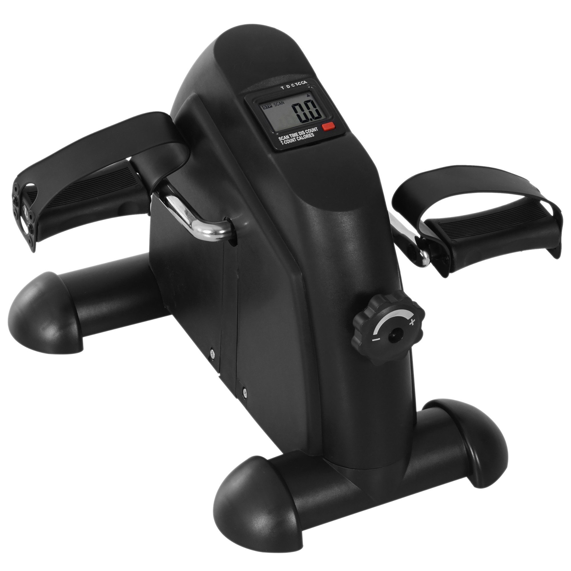 MC Star Heimtrainer Mini Bike Pedaltrainer Trainingsrad mit LCD-Display, gusseisen (kompakt 35x40x31cm für Zuhause & Fitness)