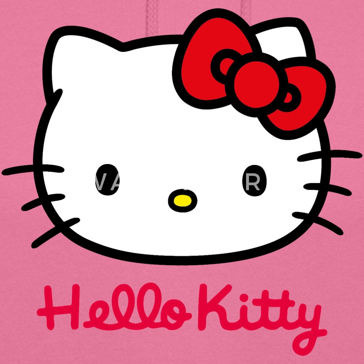 Spreadshirt Hoodie Hello Kitty Klassisch Mit Schriftzug Unisex Hoodie (1-tlg) Unisex-Schnitt: Sitzt bei Männern körpernah, bei Frauen weit – Bild 2 von 5
