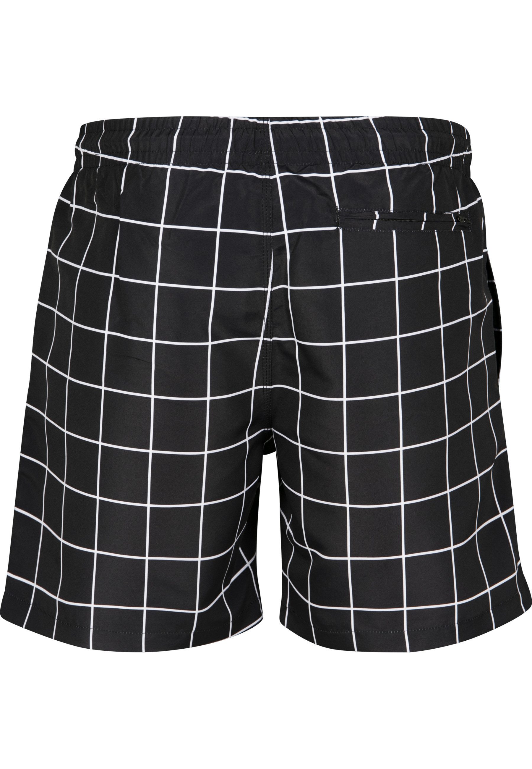 URBAN CLASSICS Badeshorts Urban Classics Herren Check Swim Shorts