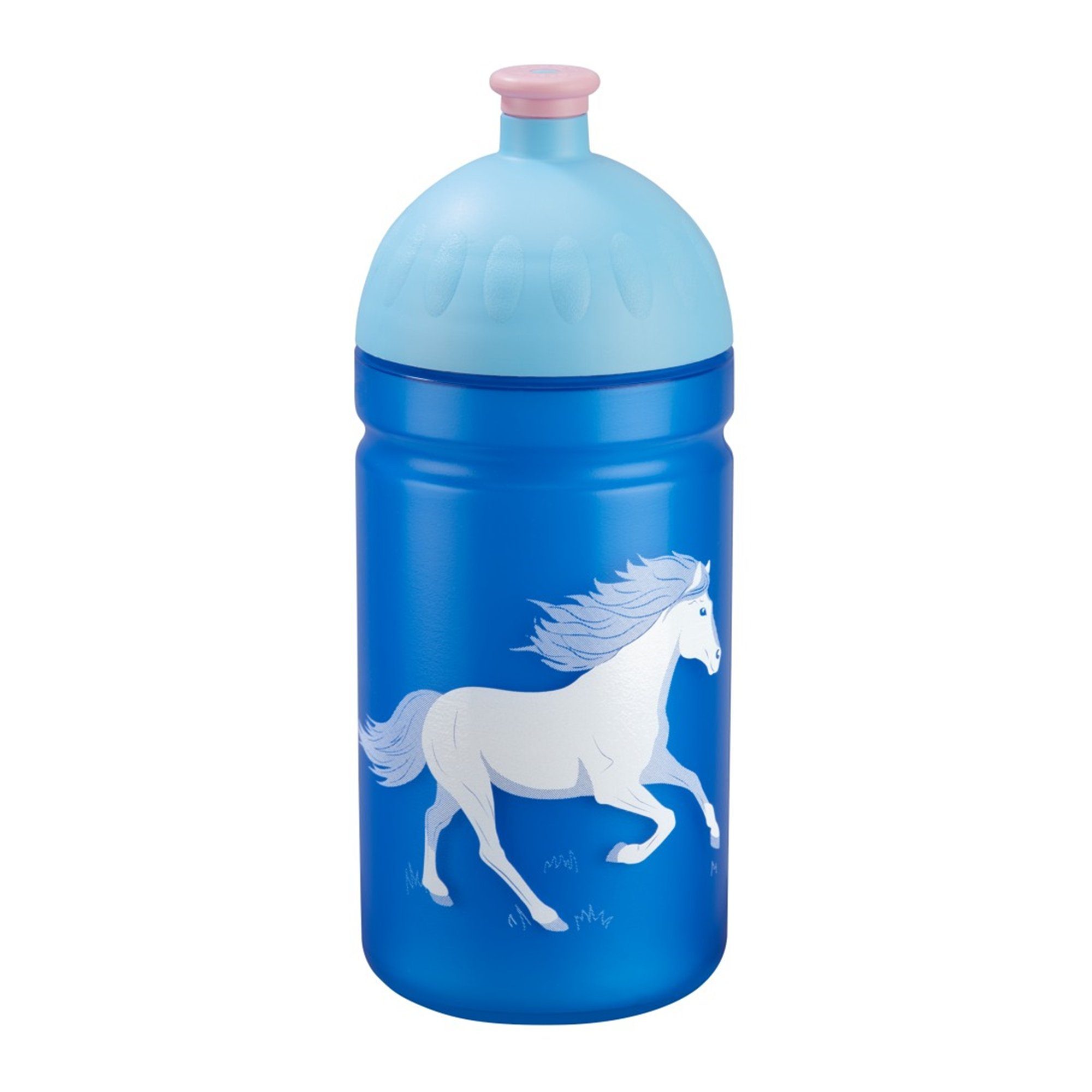 Step by Step Trinkflasche 0,5 für l, Horse Schule Kindergarten Wild Blau und Ronja