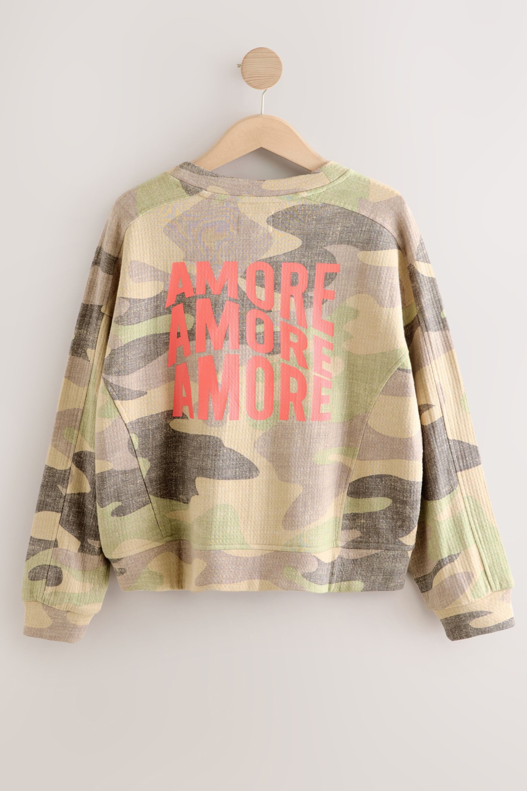 Next Sweater Sweatshirt mit Waffelstruktur aus 100 % Baumwolle (1-tlg) günstig online kaufen