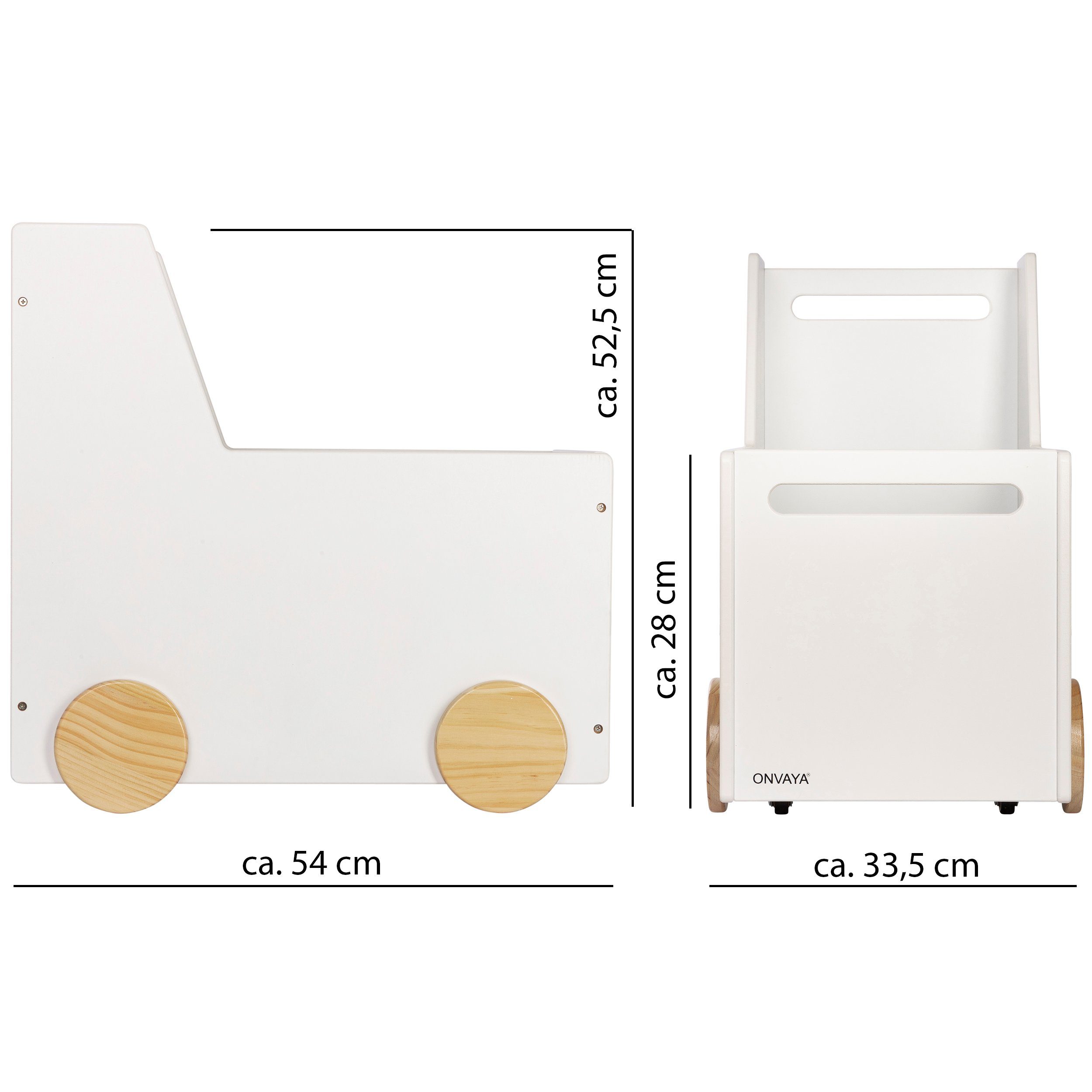 ONVAYA Lauflernwagen ONVAYA® Spielzeugkiste aus Holz, günstig online kaufen