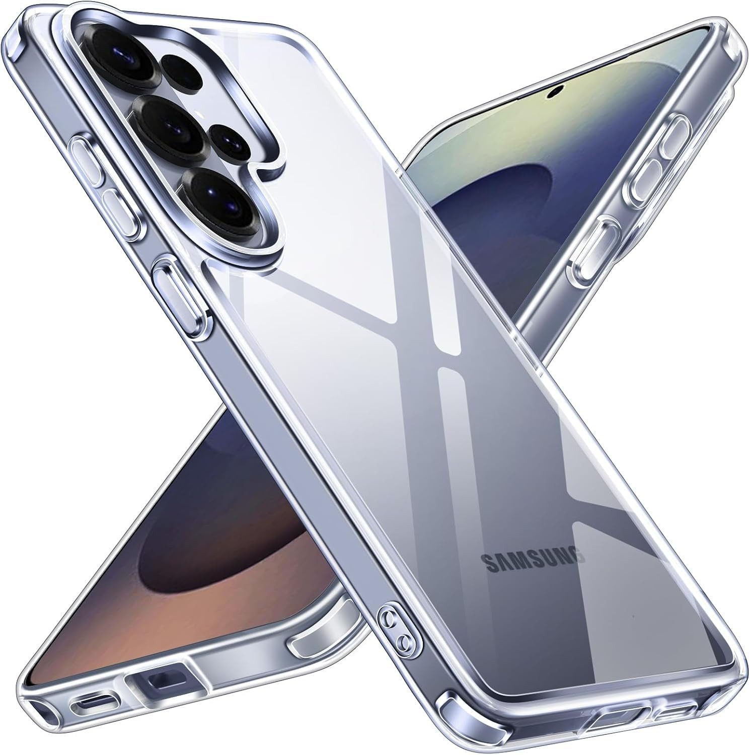 CLM-Tech Handyhülle Transparent für Samsung Galaxy S26 Ultra 6,9 Zoll, TPU Gummi, Kratzfest, stoßsicher, schmutzabweisend