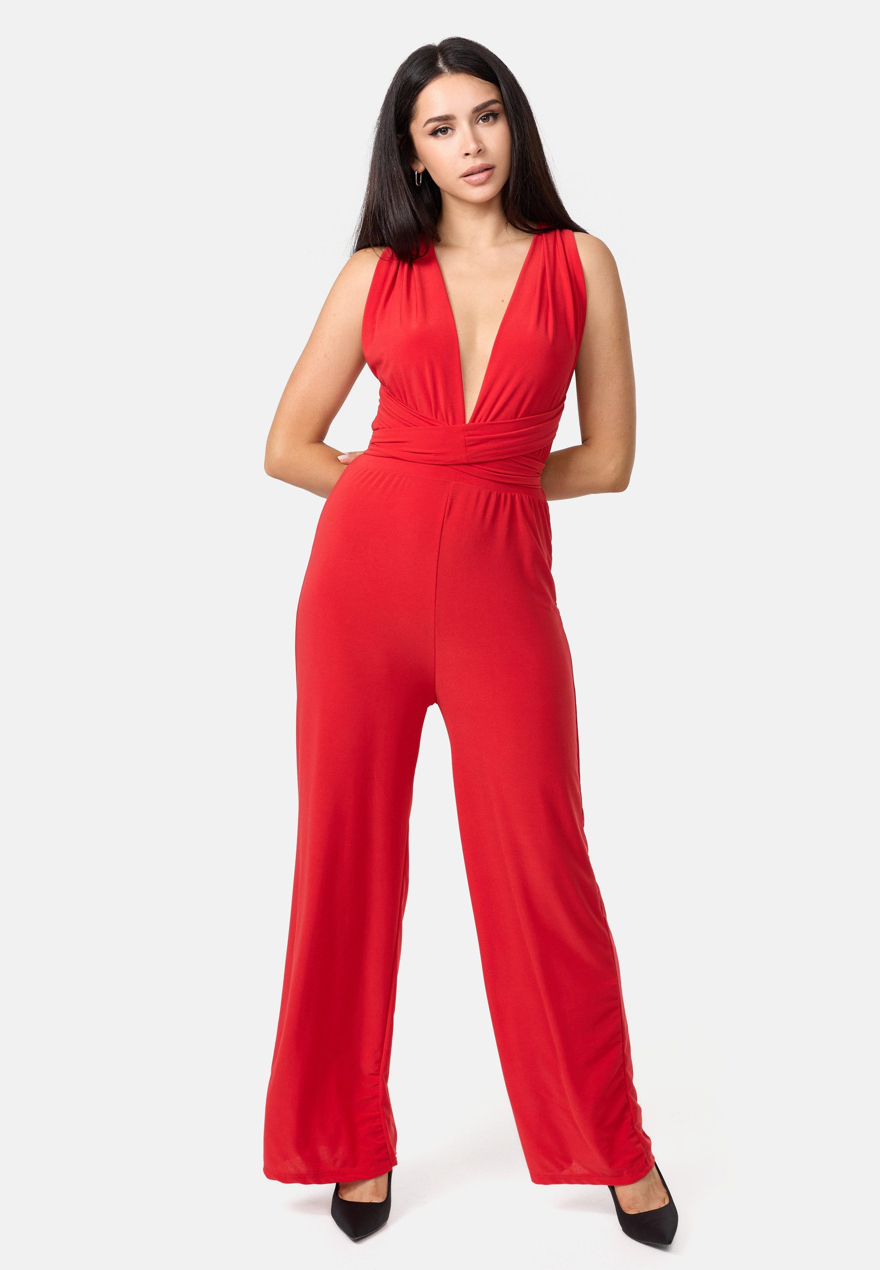 Worldclassca Jumpsuit Worldclassca Jumpsuit Backless Overall mit Gürtel Ärm günstig online kaufen