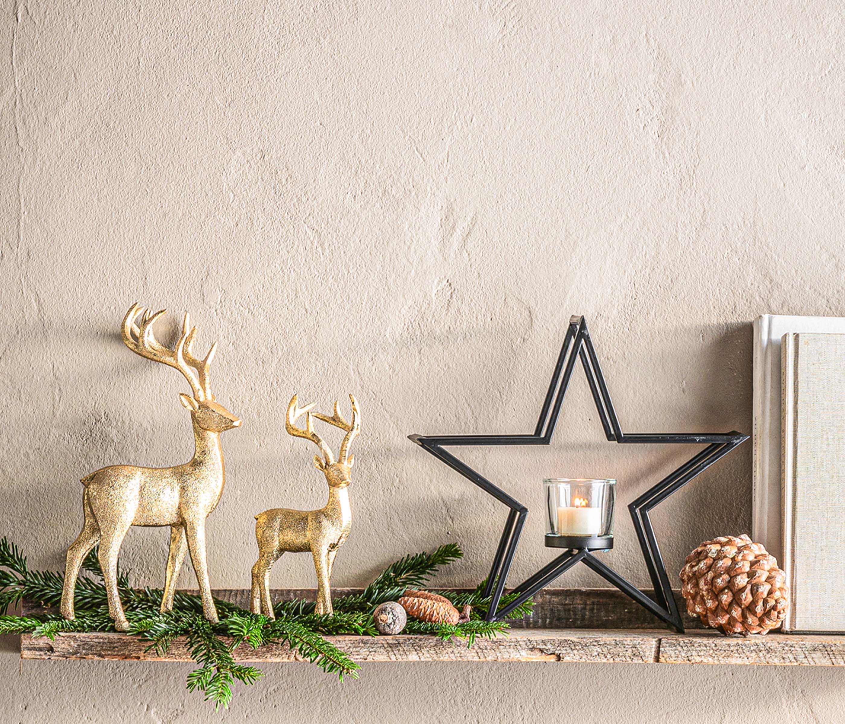 Dehner Weihnachtsfigur Windlicht Stern, 29 x günstig online kaufen