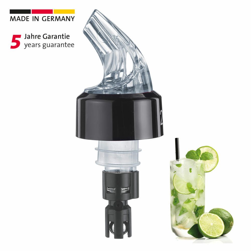 WESTMARK Flaschenausgießer »Auto-Pour« 2,5 cl, Kunststoff, glasklar, 3 Stk. Dosierausgießer