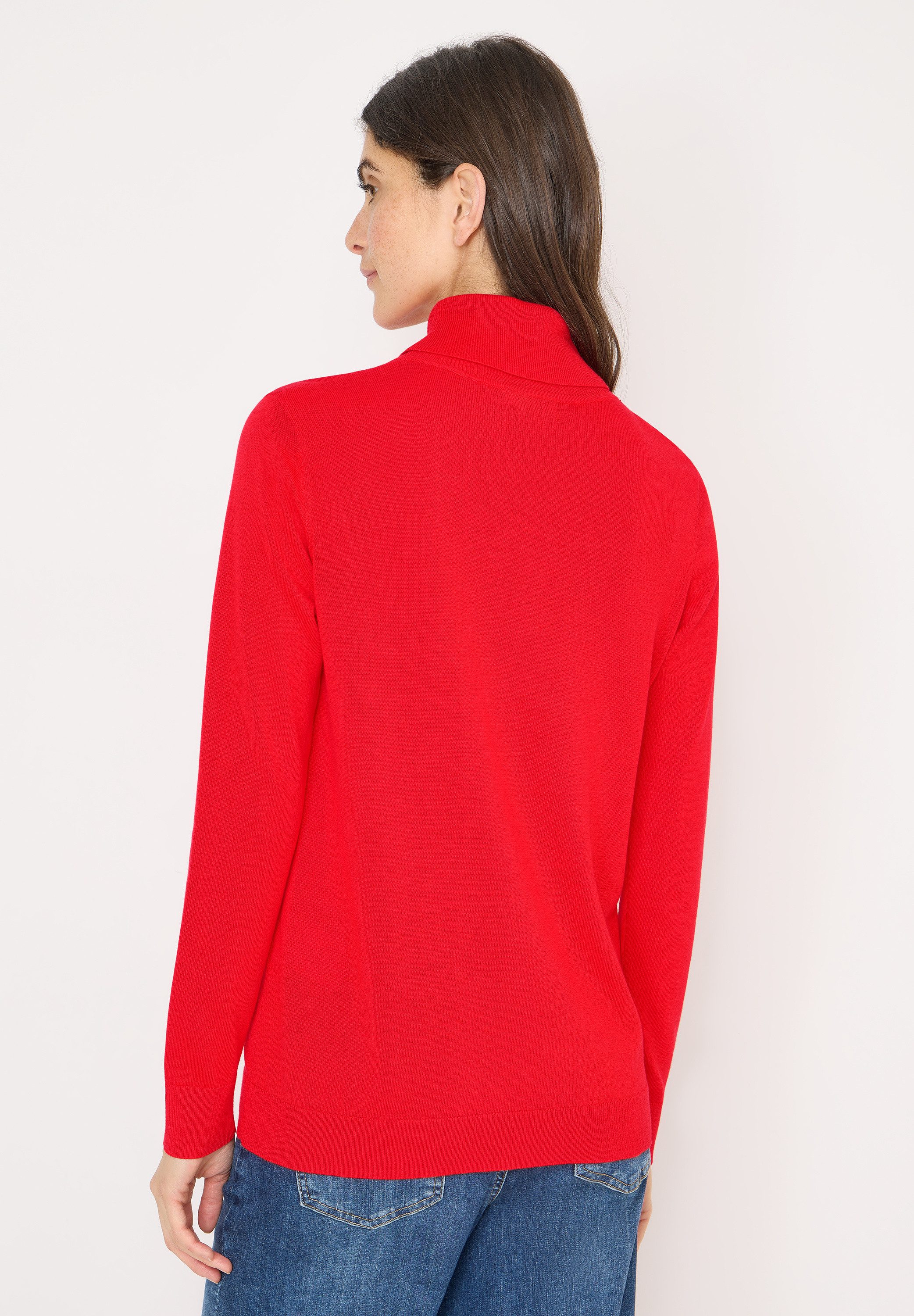 CECIL Rollkragenpullover in Unifarbe