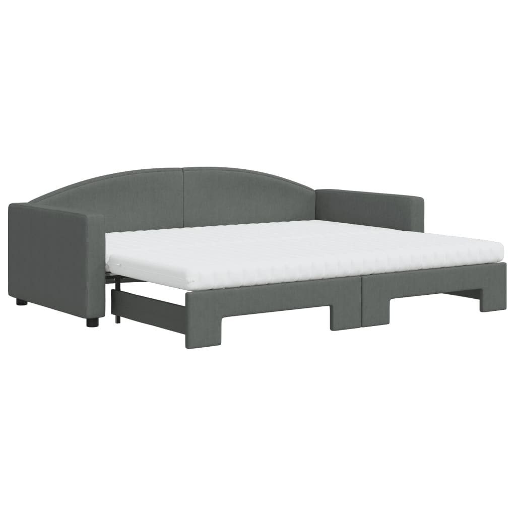 vidaXL Bett Tagesbett Ausziehbar mit Matratzen günstig online kaufen