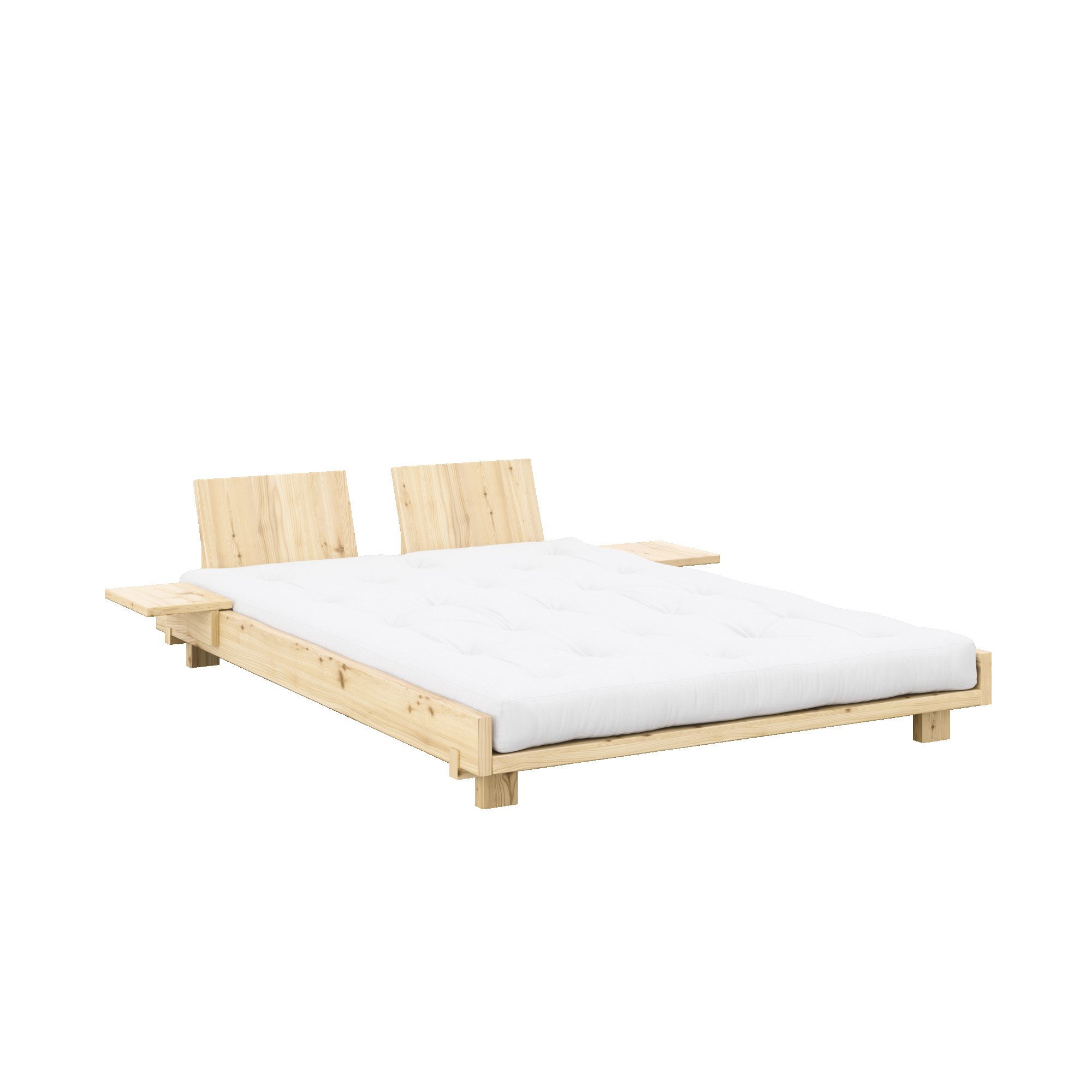 Karup Design Bettgestell Social Bed, ohne Matratze, FSC®-zertifiziertes Massivholz, wahlweise mit oder ohne verstellbares Zubehör, Bett in mehreren Größen
