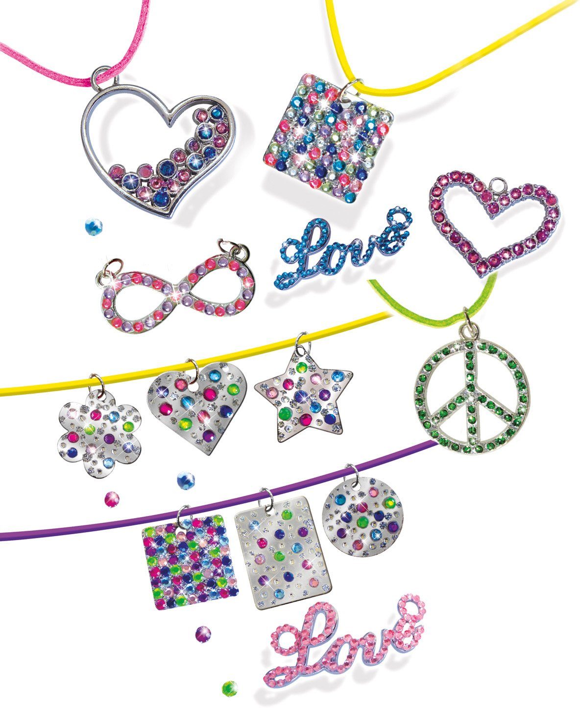 Lena® Kreativset Metal Jewelry Crystal Gem, Made in Europe