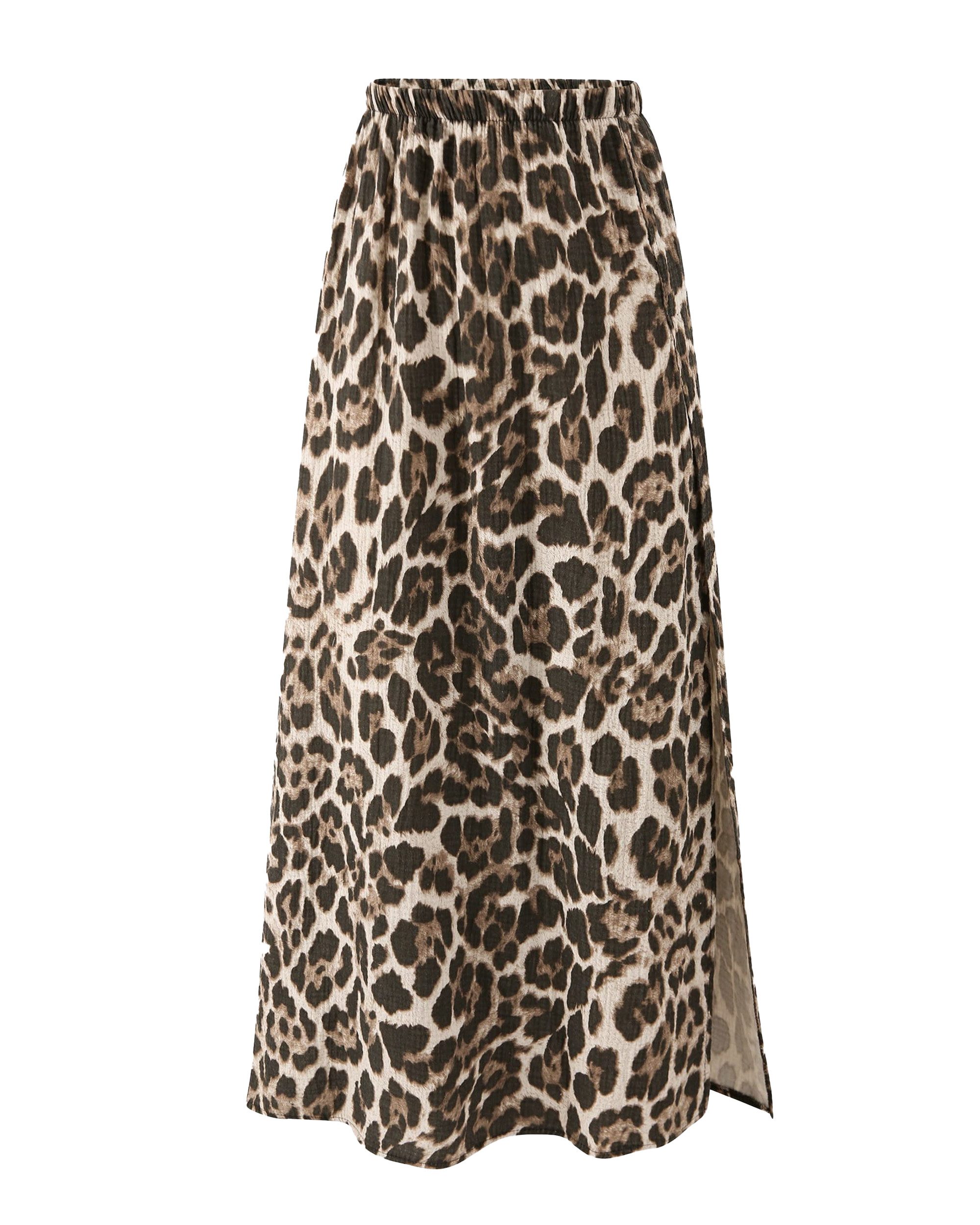 SASSYCLASSY Maxirock Langer Musselin Leo Rock günstig online kaufen