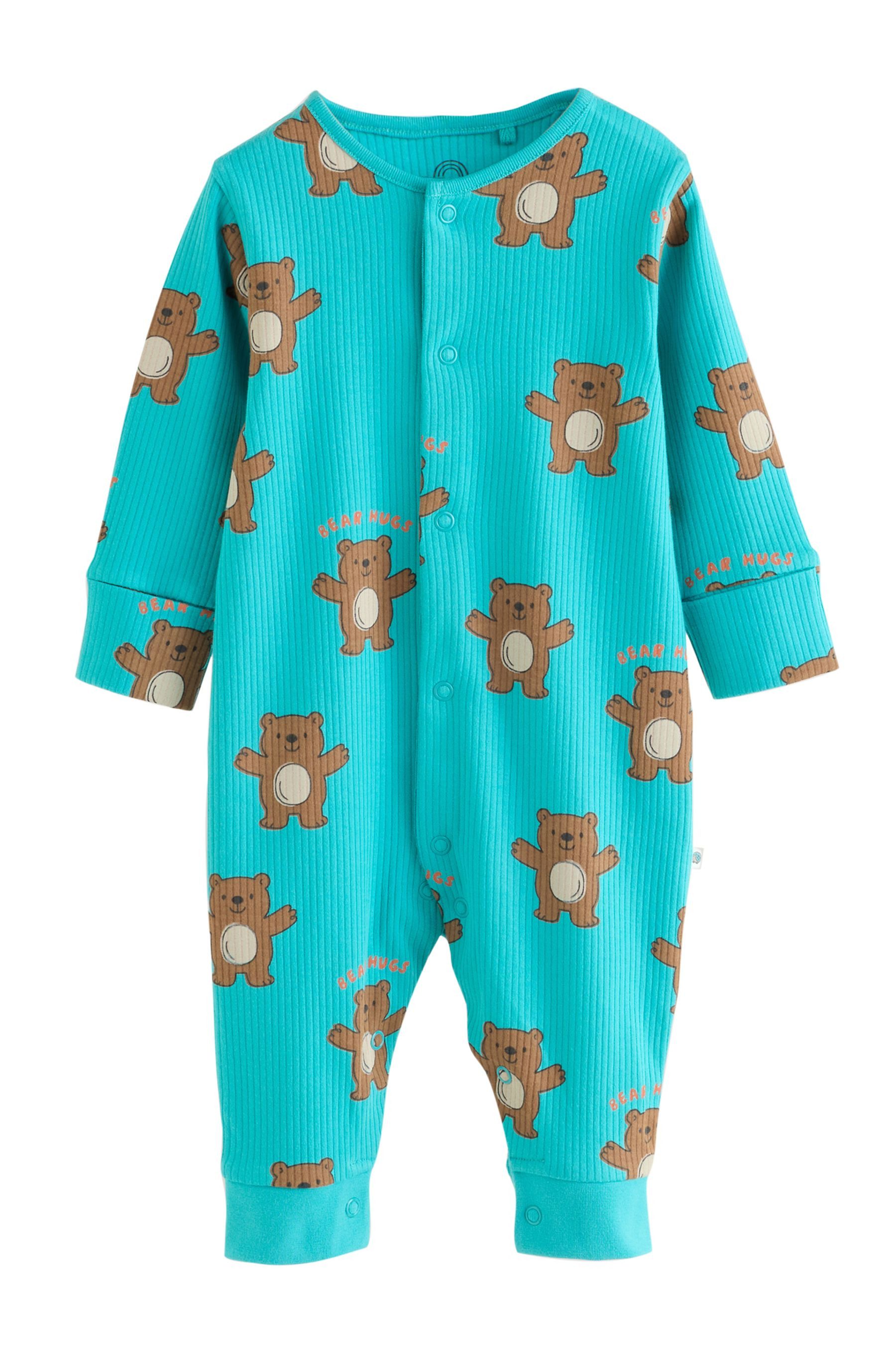 Next Schlafoverall Babyschlafanzüge mit Zweiwege-RV, 4er-Pack (4-tlg) – Bild 4 von 5