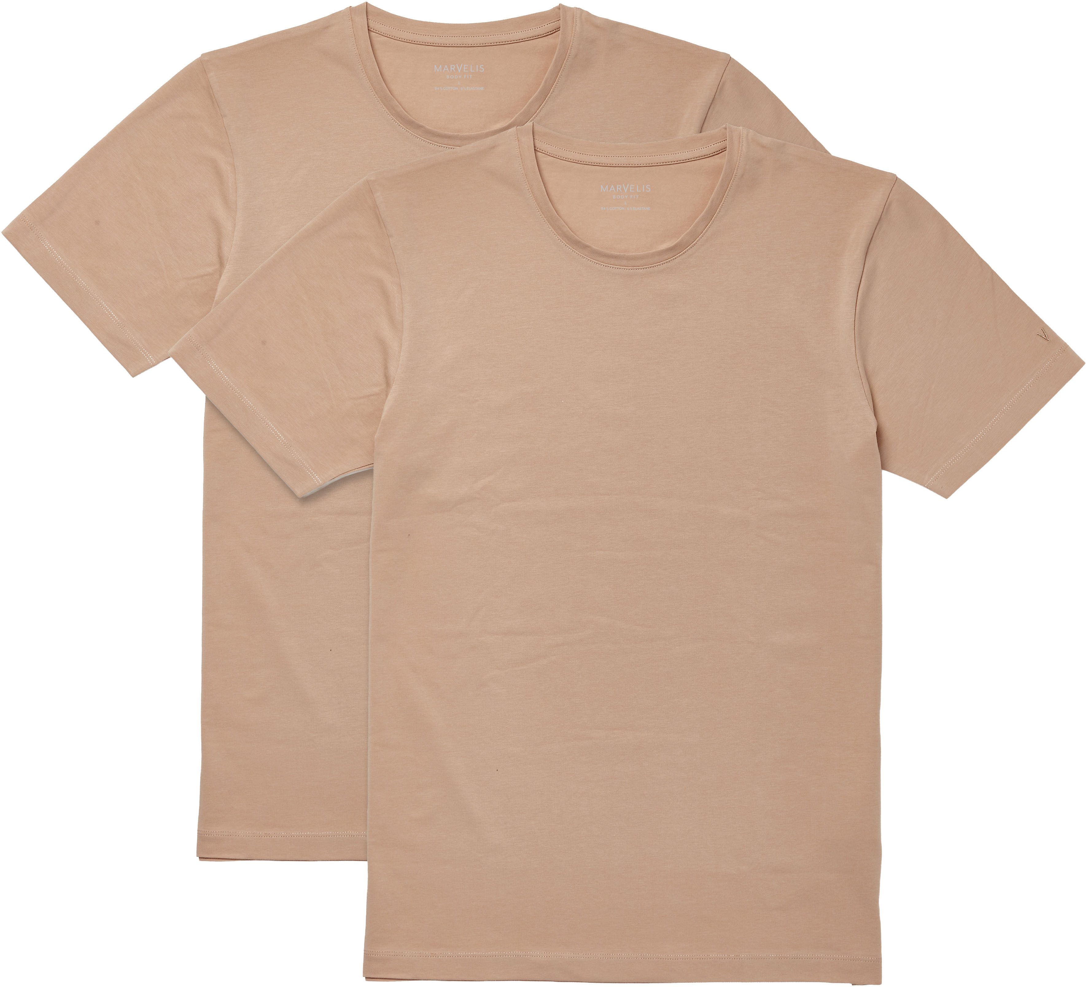 MARVELIS T-Shirt (2-tlg) Doppelpack, body fit