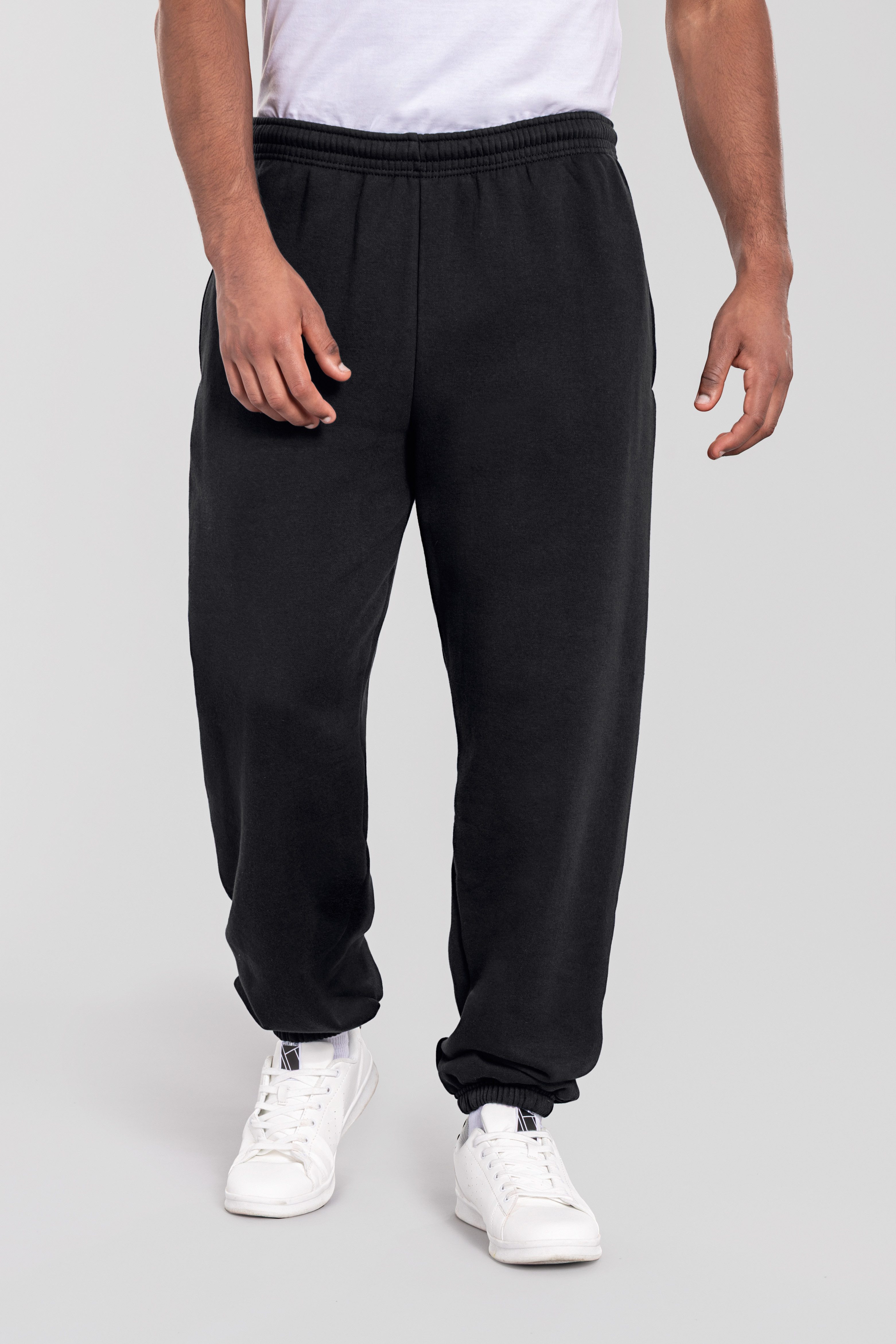 Fruit of the Loom Jogginghose Iconic Premium Jog Pants Cuff melierte Optik, mit Eingrifftaschen, für Jugendliche und Erwachsene
