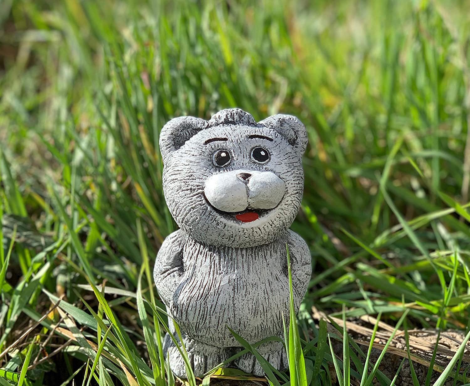 Teddy and Gartenfigur Bob Style Stone Steinfigur