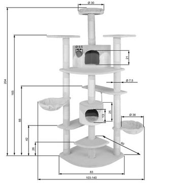 tectake Kratzbaum Duki