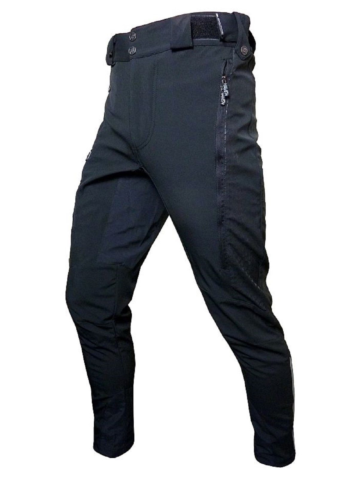 HAVEN Fahrradhose HAVEN Regen und Allwetterhose RAINBRAIN Lang schwarz/grau