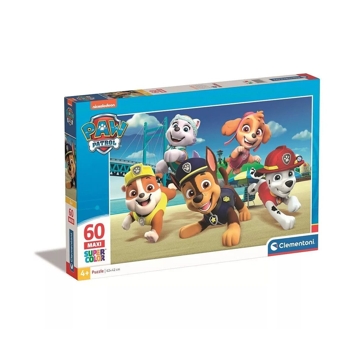 Clementoni® Lernspielzeug Paw Patrol Bridge 60-tlg. Maxi-Puzzle Clementoni