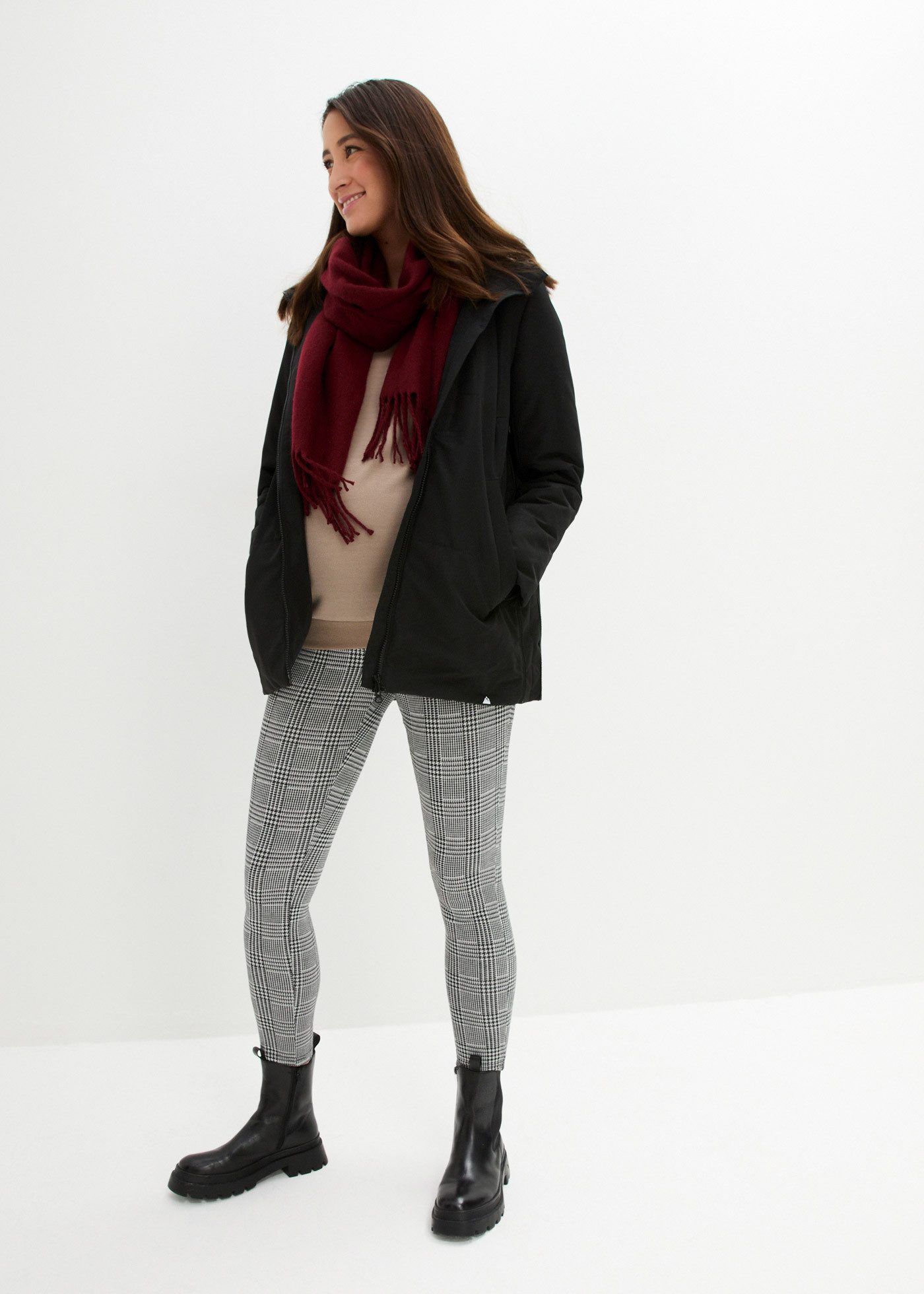 bonprix Umstandsjacke 3-in-1 Funktion, regen- und windabweisendes Material