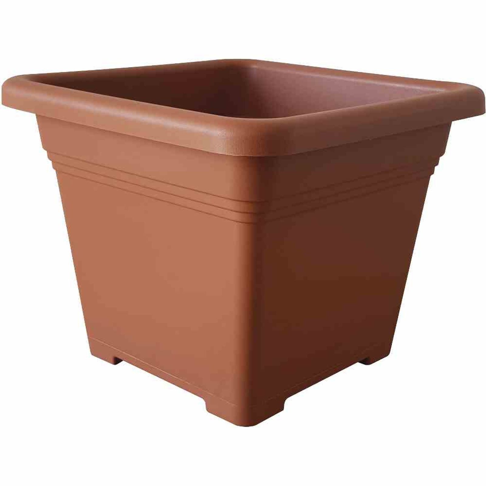 Siena Garden Pflanzkübel Topf QUADRO 40 x 40 x 31,5 cm, terracotta Quadratisches Kunststoffgefä