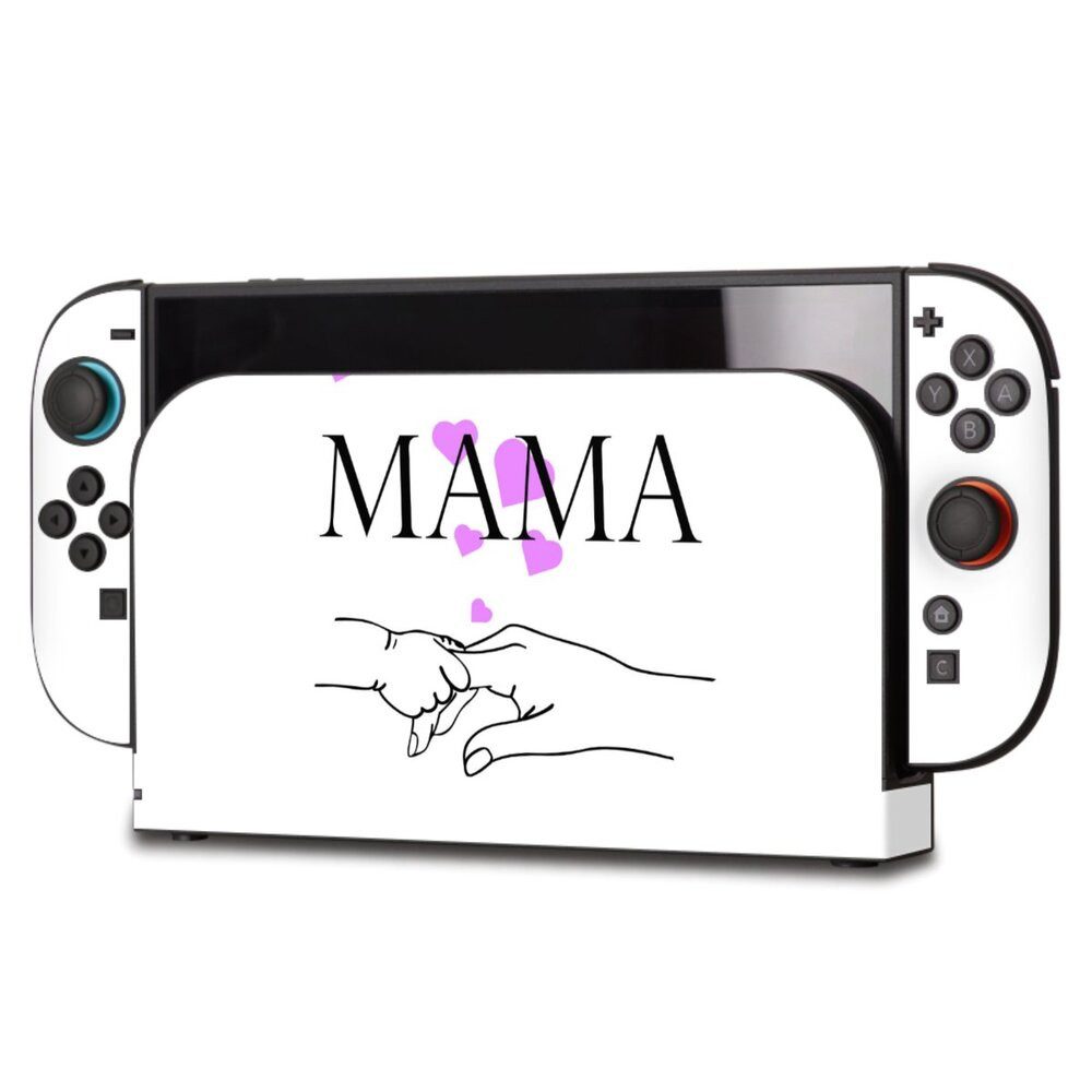 DeinDesign Konsolen-Cover Muttertag Mama Familie Muttertag-Mama und kinder, Nintendo Switch 2 Skin Aufkleber Sticker Folie
