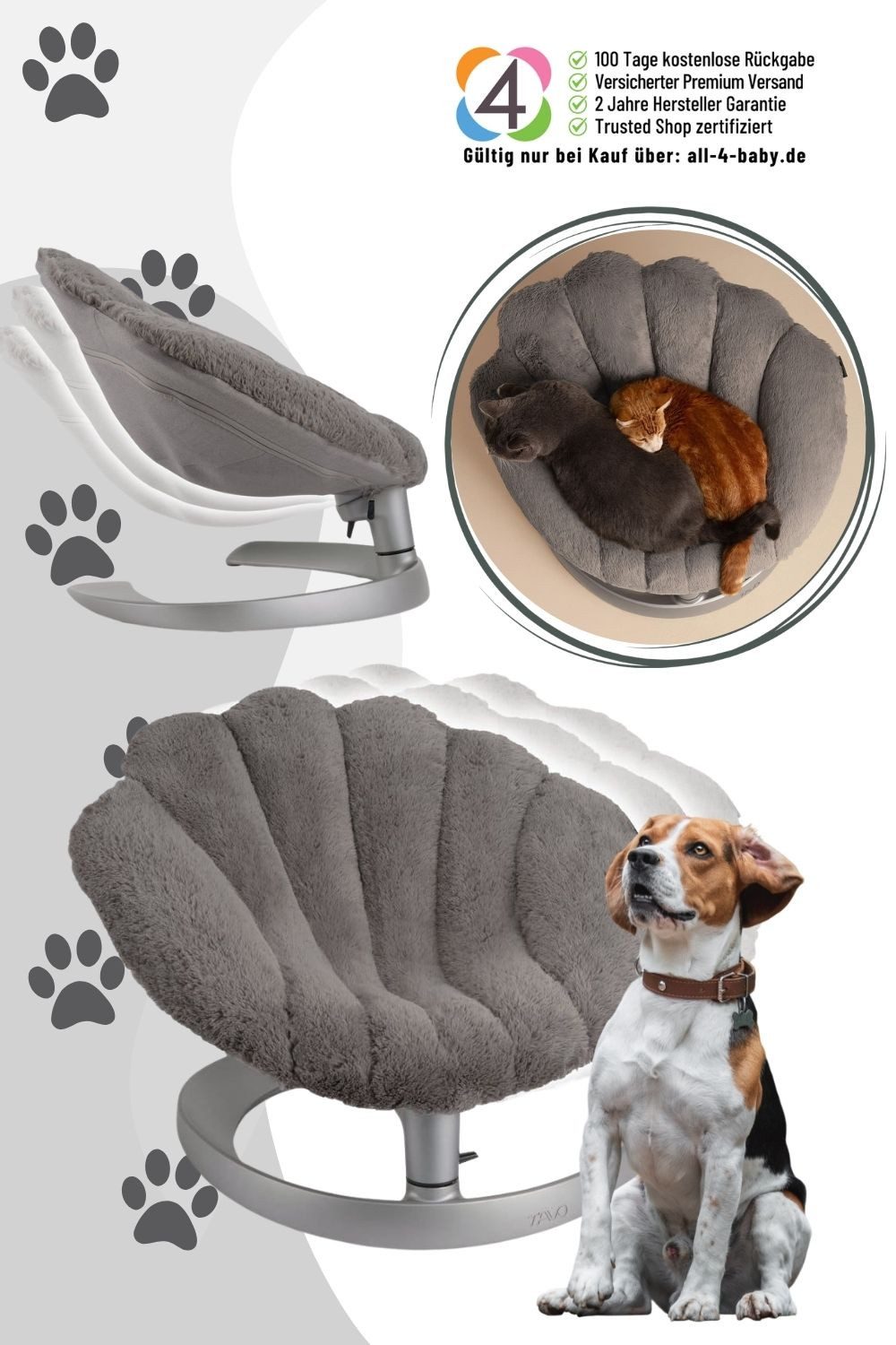Tavo Tierbett Shell - Haustierbett