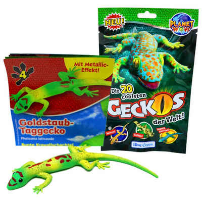 Blue Ocean Sammelfigur Blue Ocean Geckos Sammelfiguren 2023 - Planet Wow Glänzt - Figur 4. (Set), Geckos - Figur 4. Goldstaub-Taggecko
