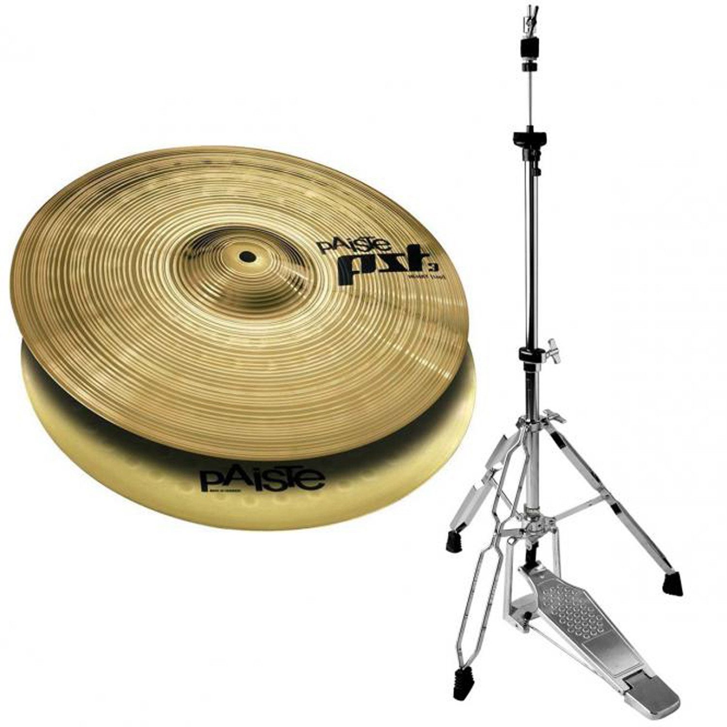 Paiste Schlagzeug Paiste PST3 Hi Hat 14 mit HiHat Maschine LHD-25.2, vielseitig