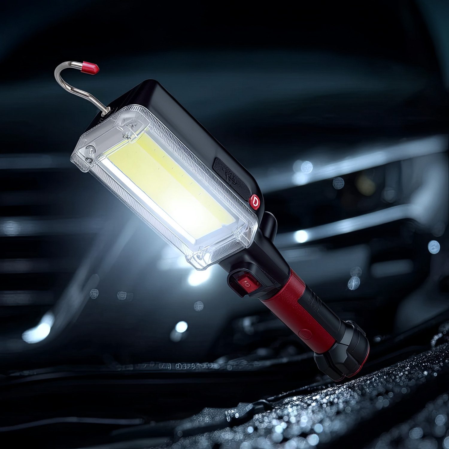 Maclean Arbeitsleuchte MCE307, Wiederaufladbares COB-Arbeitslicht