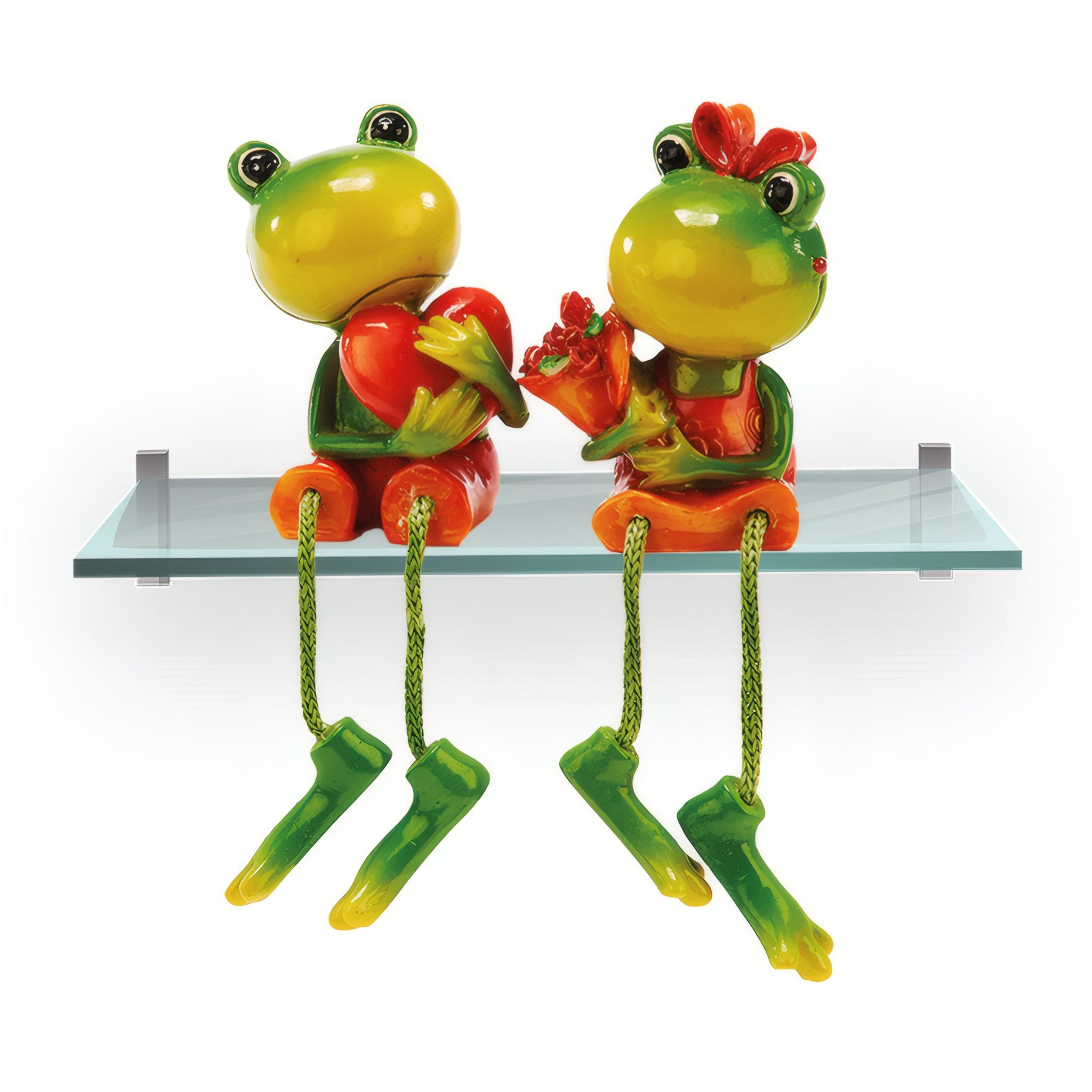 Euro Souvenirs Dekofigur Kantenhocker Frosch 2er günstig online kaufen
