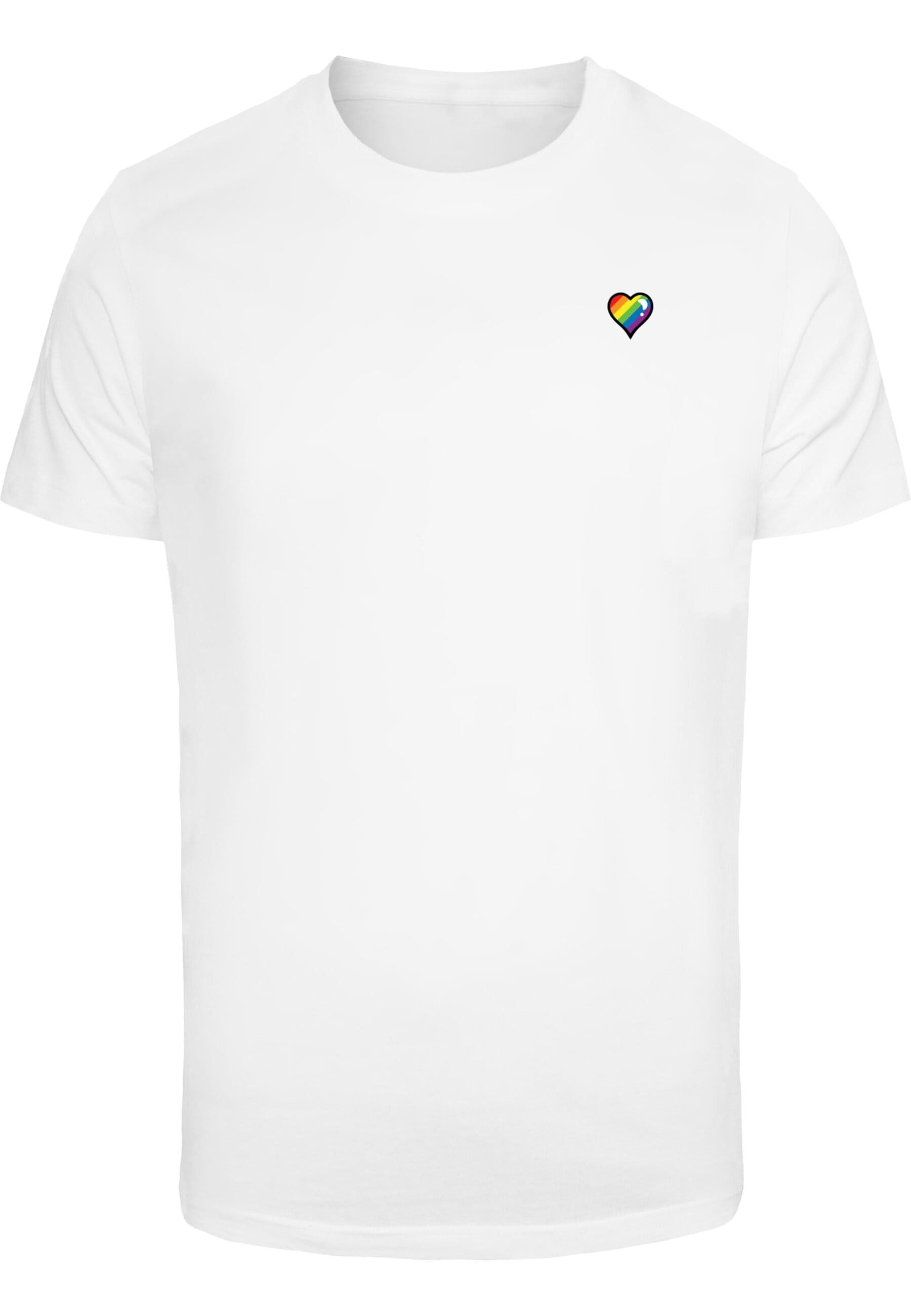 MisterTee T-Shirt "MisterTee Glossy Heart Pride Tee", (1 tlg.) günstig online kaufen
